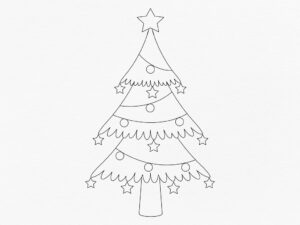 Free Printable Christmas Tree Coloring Page For Kids Thumbnail