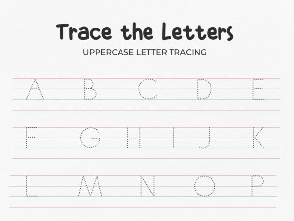 Free Alphabet Uppercase Letter Tracing Worksheet Pdf A Z 