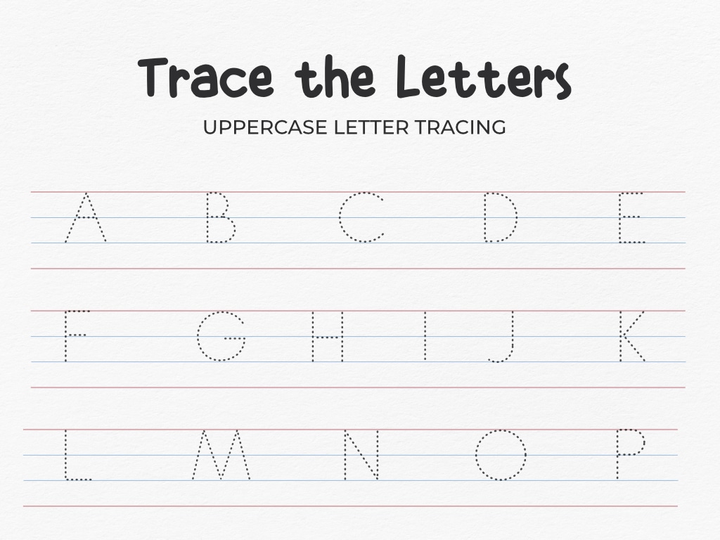 Free Alphabet Uppercase Letter Tracing Worksheet PDF! A-Z