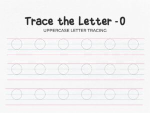 Uppercase Letter O Tracing Worksheet for Preschool