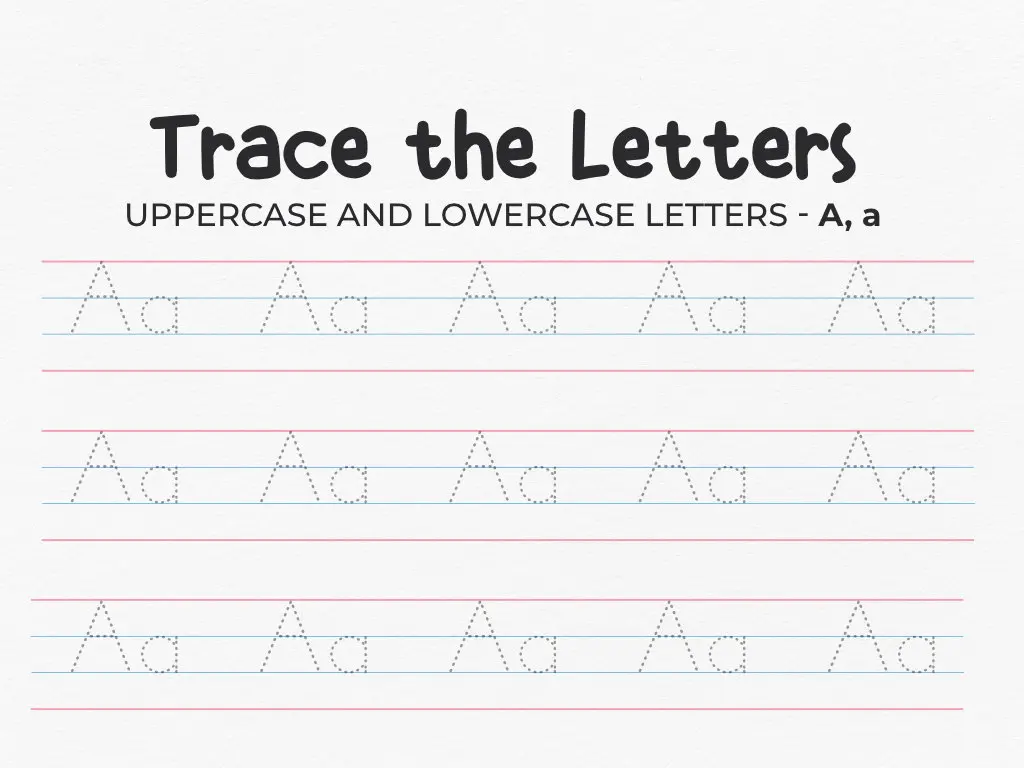 Free Printable Uppercase And Lowercase Tracing Letter A Worksheet For Preschool 1 Free Printable Uppercase And Lowercase Tracing Letter 'a' Worksheet For Preschool