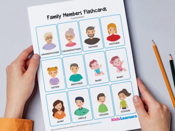 Free Family Members Flashcards