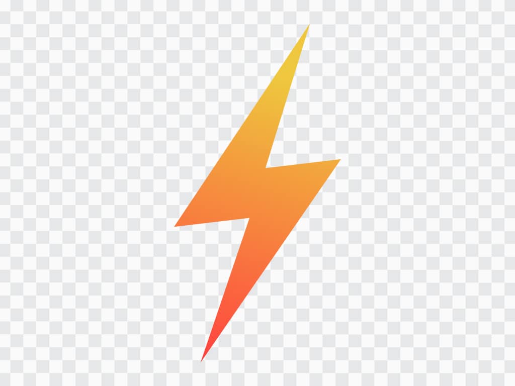 Powerful Jagged Lightning Bolt Clip Art for Kids!