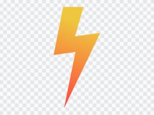 Striking Minimalist Lightning Bolt Clip Art thumbnail