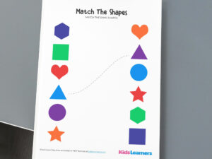 Match the Shapes! Fun Shape Matching Worksheet for Kids