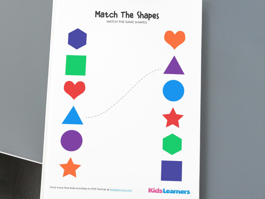 Free Shape Matching Worksheet for Kids – Fun Learning Activity for Toddlers & Preschoolers