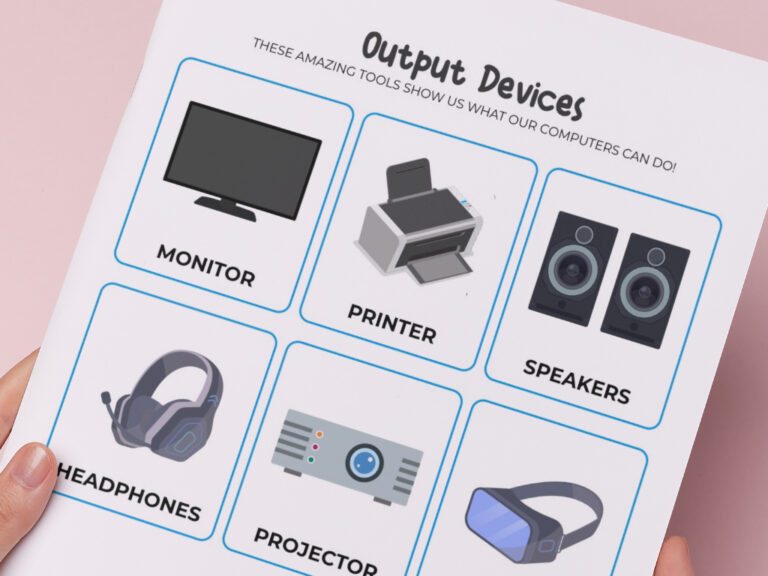 Downloadable Output Devices Flashcards (PDF) - Fun Learning For Kids
