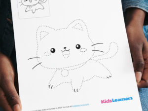 Free Cat Drawing Worksheet for Kids