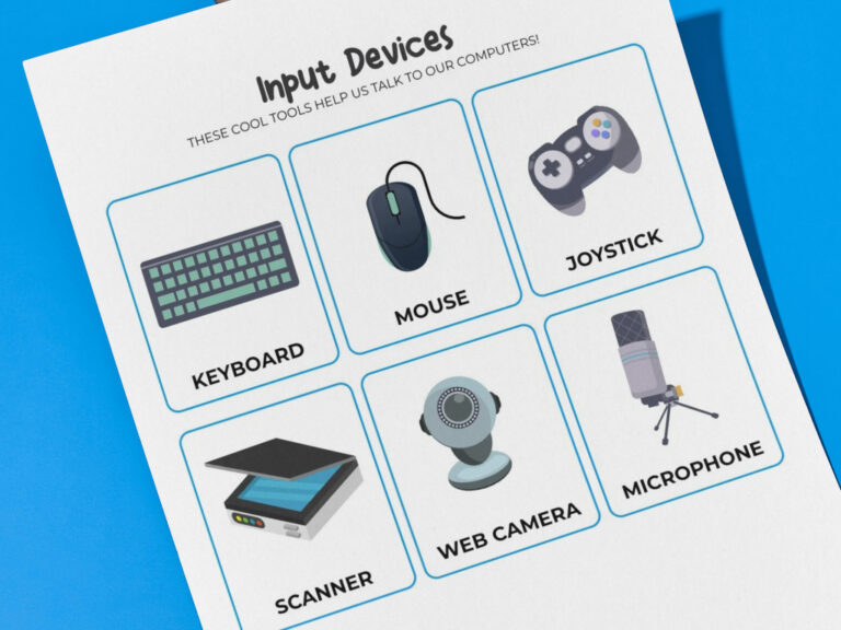 Free Input Devices Flashcards For Kids