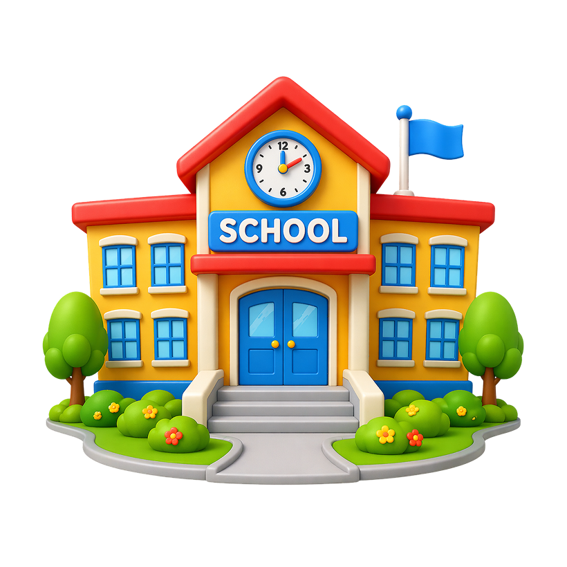 School Building Clipart
